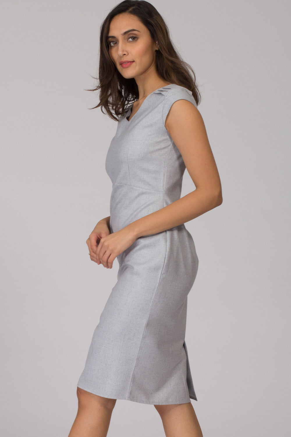 Napoli Stone Blue Shift Dress