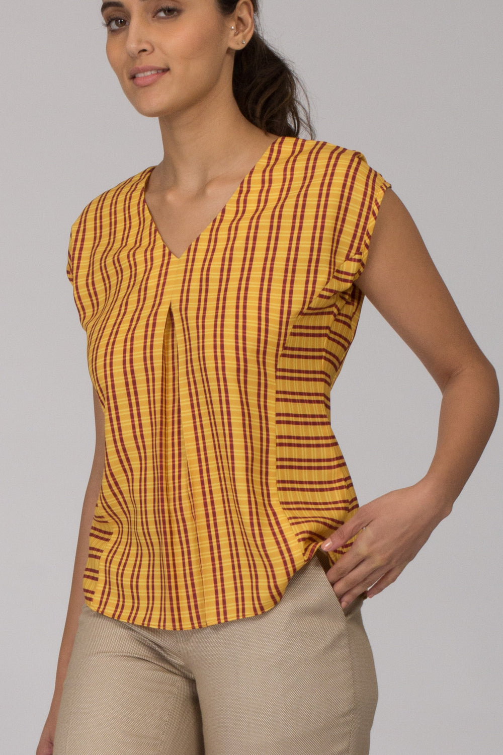 Ellora printed flowy top