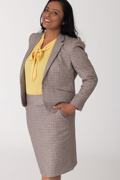 Cotton Formal Blazer for Working Women. Shop for formal business suits and formal trousers, dresses online at www.intermod.in