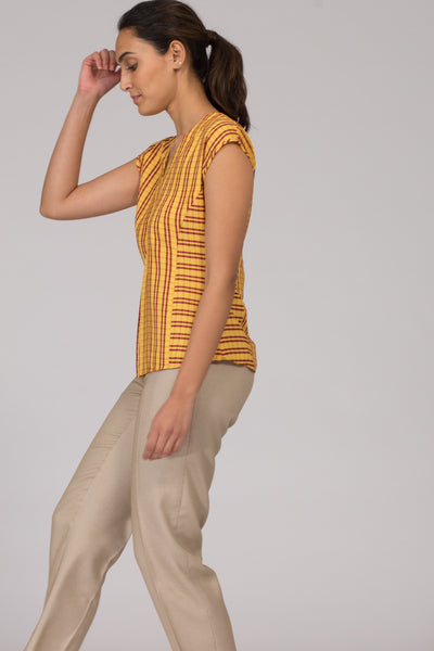 Ellora printed flowy top