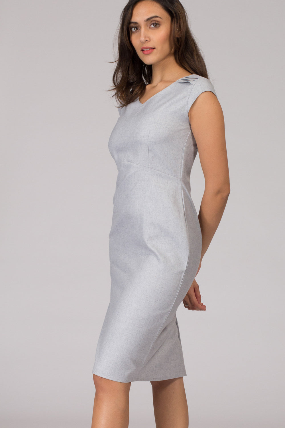 Napoli Stone Blue Shift Dress