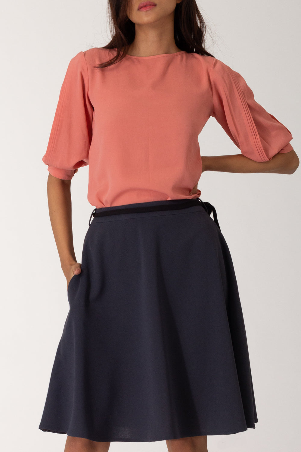 Skye Belted A line Skirt
