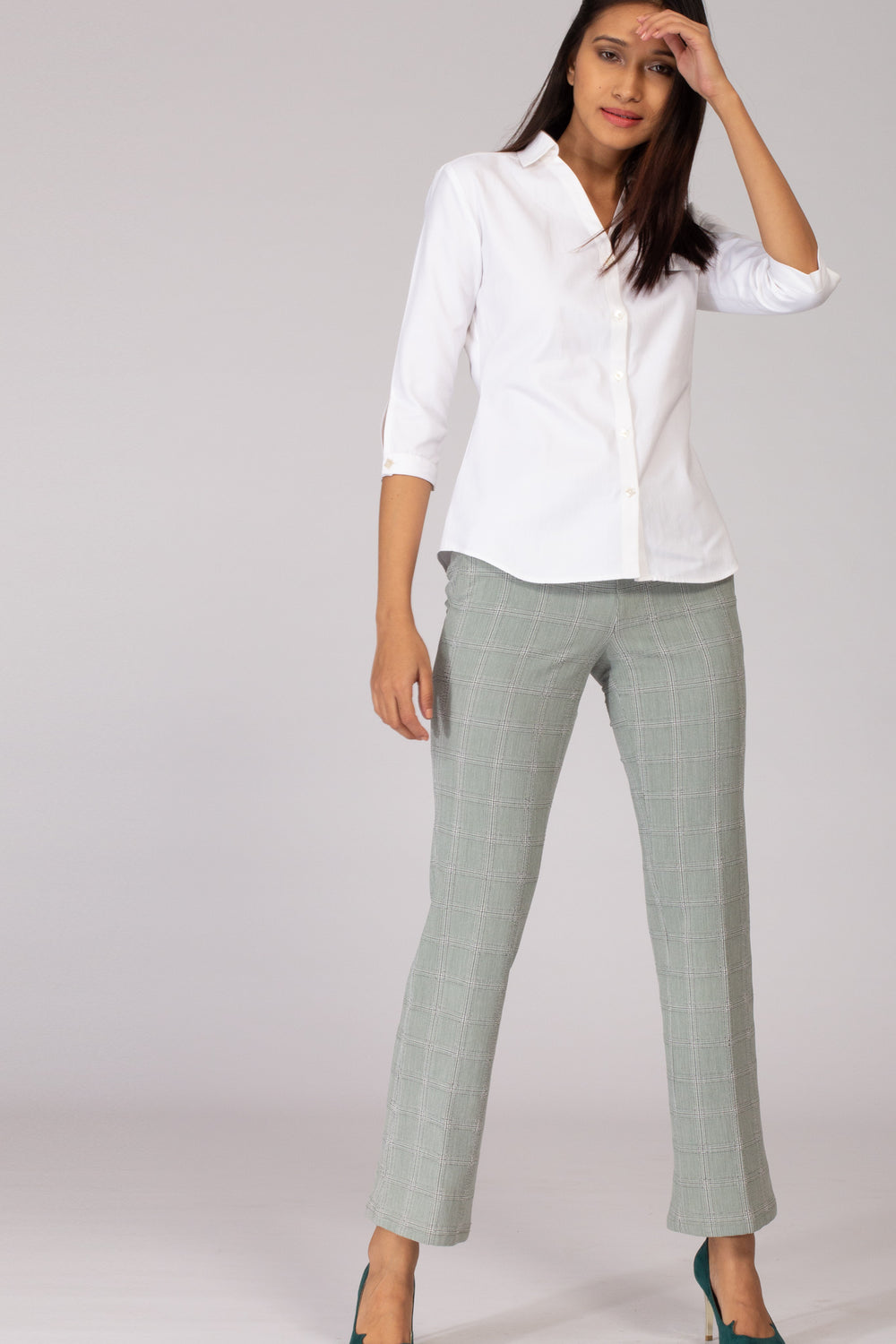 Hailey White Cotton Shirt