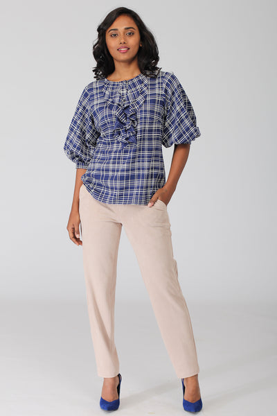 Pacific Ruffle Popover Top