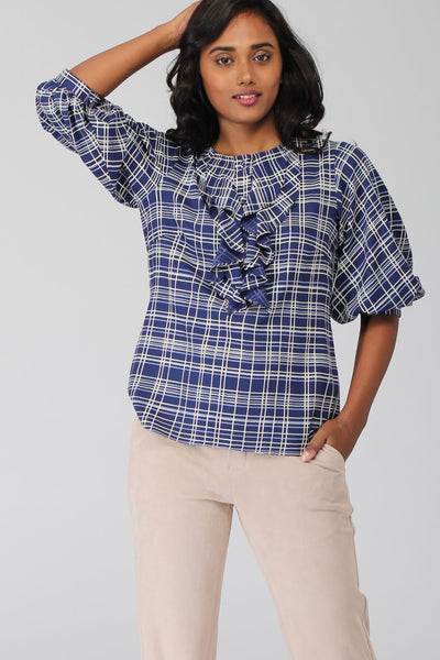 Pacific Ruffle Popover Top