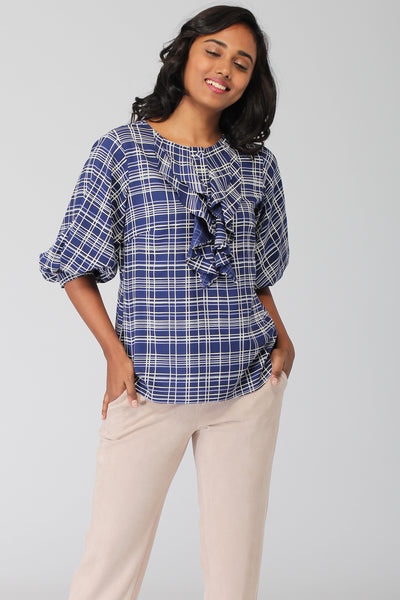 Pacific Ruffle Popover Top