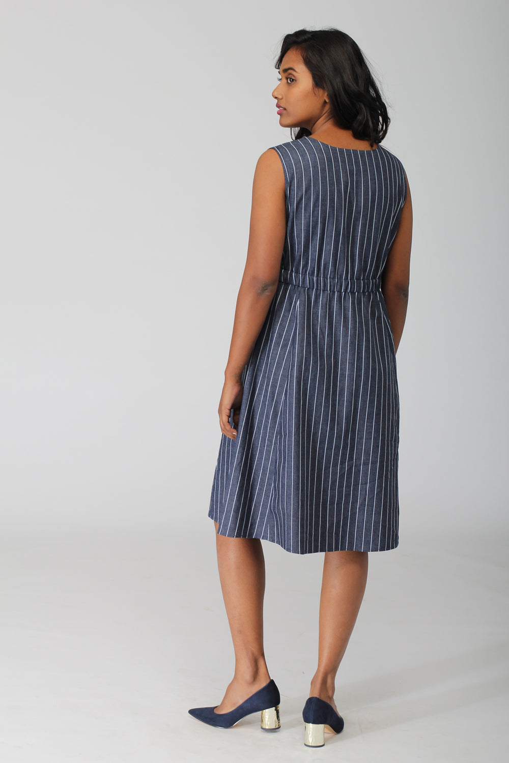 Indie A Line Dress in Indigo