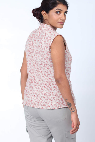 Morocco Floral Linen Shirt