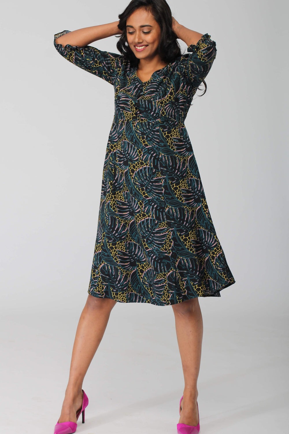 Flores A Line Dress