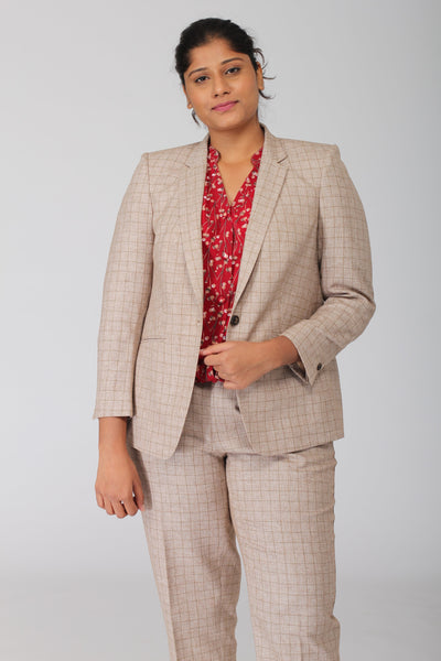 Dunkirk Windowpane Check Blazer