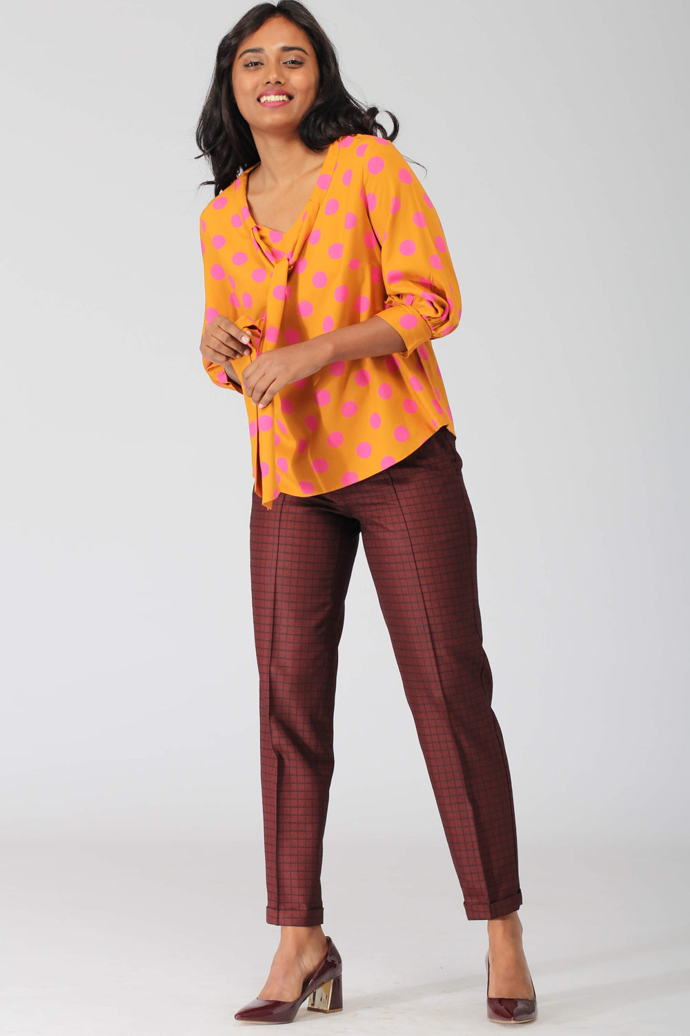 Amalfi Flowy Top with Removable Bowtie