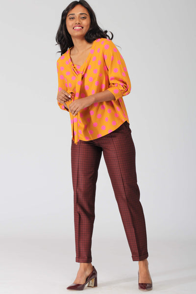 Amalfi Flowy Top with Removable Bowtie