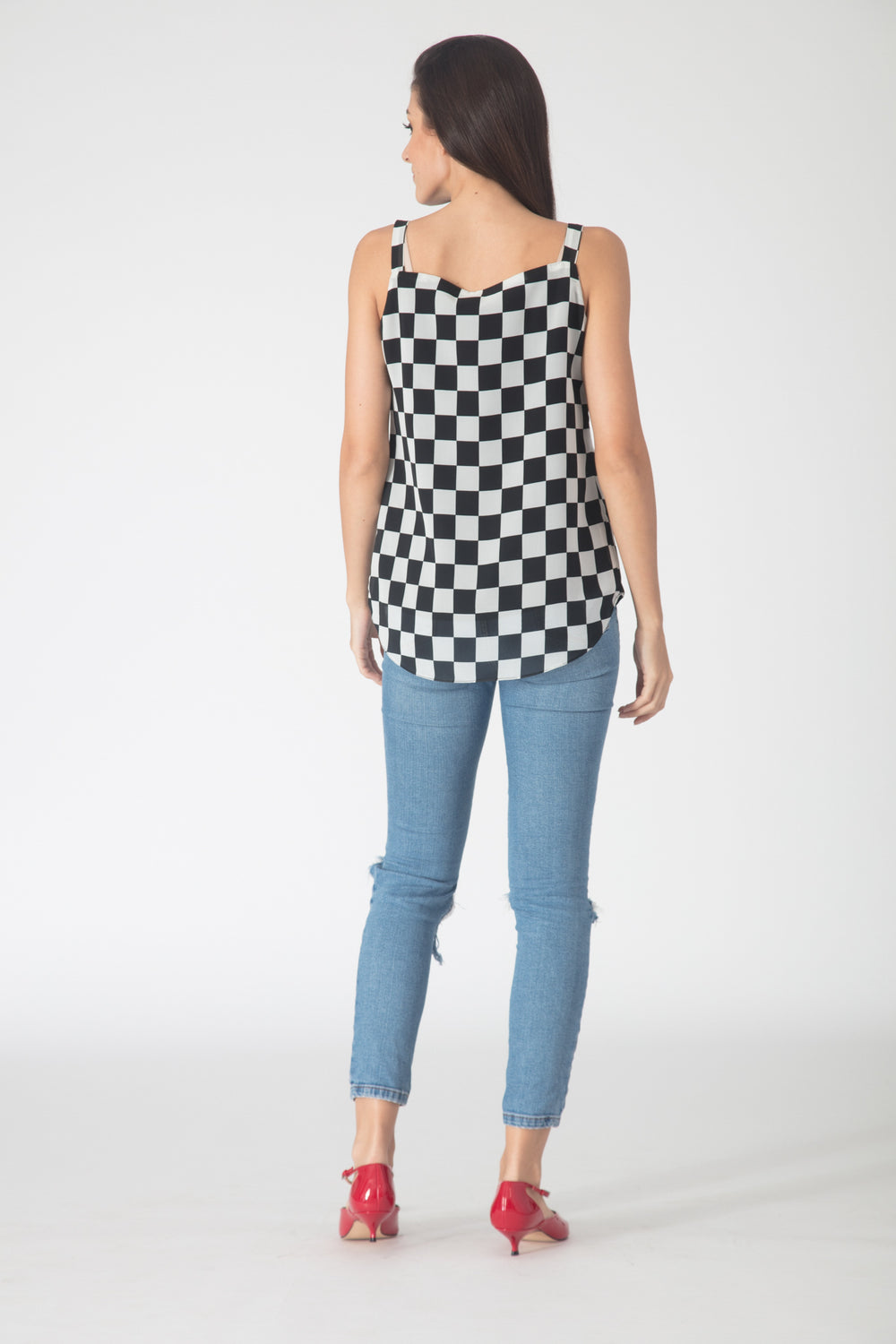 Checkmate Buckle Top