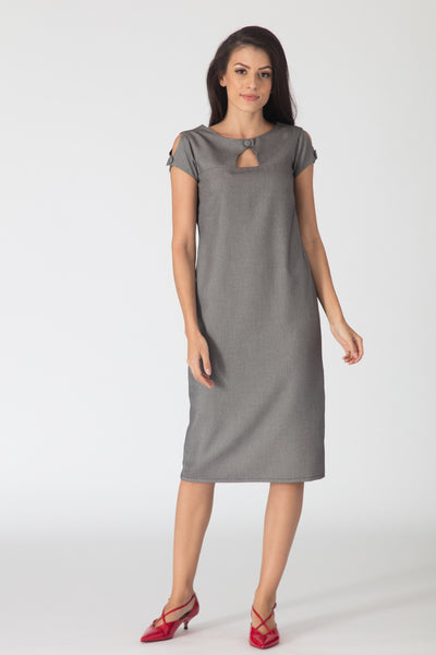 Pipa Shift Dress - Grey