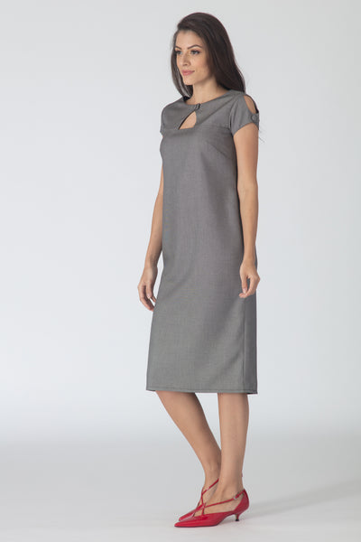 Pipa Shift Dress - Grey