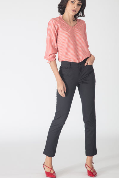 Jacquard Cotton Trousers