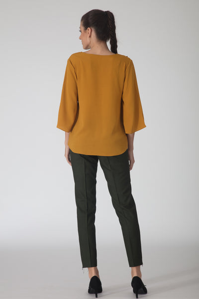 Antilly Ruffle Flowy Blouse