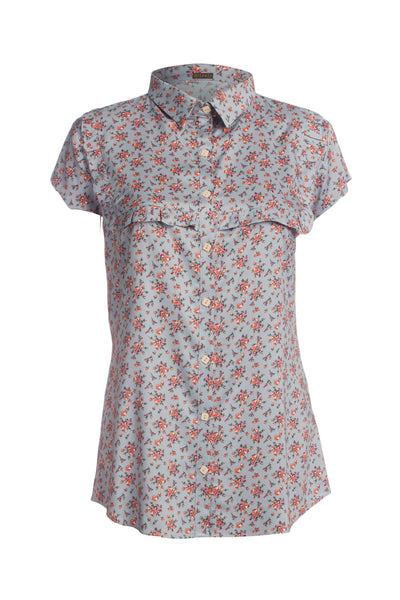 April Ruffled Cotton Shirt