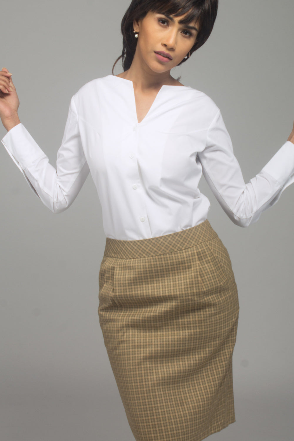 Astra Collarless Shirt