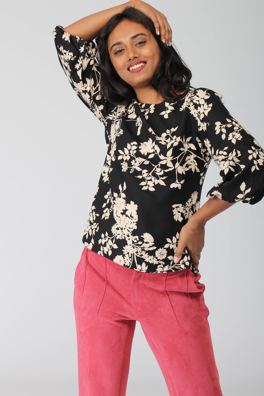 Brussels Top with Blouson Sleeves
