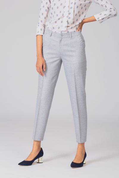 Smart and stylish women's formal pants and trousers for office. Shop online for formal trousers and pants at www.intermod.in
