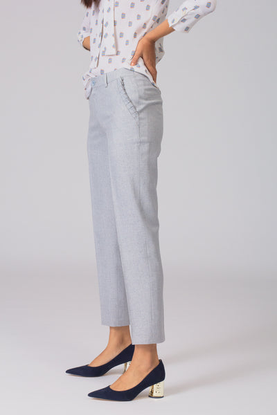 Smart and stylish women's formal pants and trousers for office. Shop online for all sizes including plus size formal trousers and pants at www.intermod.in