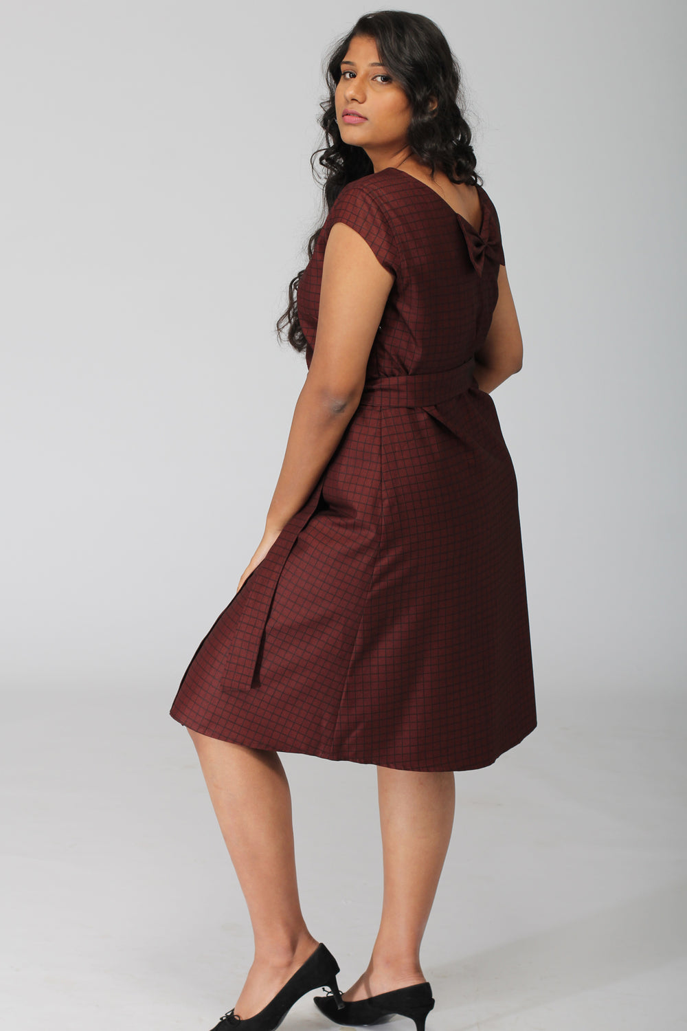 Rochelle dress with back bow and removable belt