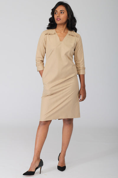 Hudson Pinstripe Shift Dress
