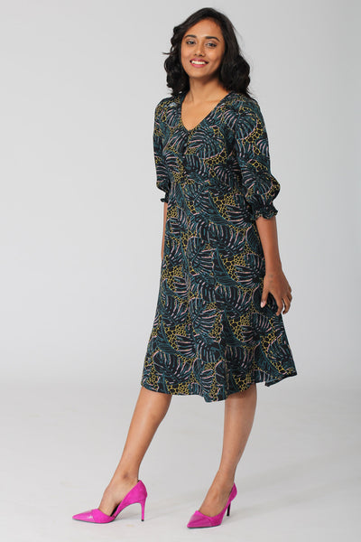 Flores A Line Dress
