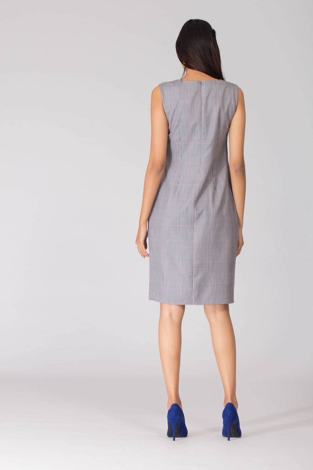 Hillary Boxy Neck Shift Dress