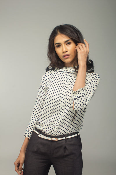 Ivy Ruffle Flowy Shirt