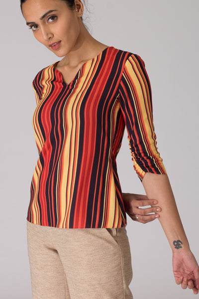 Zion Ruched Sleeve Top