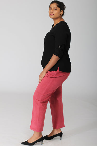Geneva Punch Pink Stretch Pants